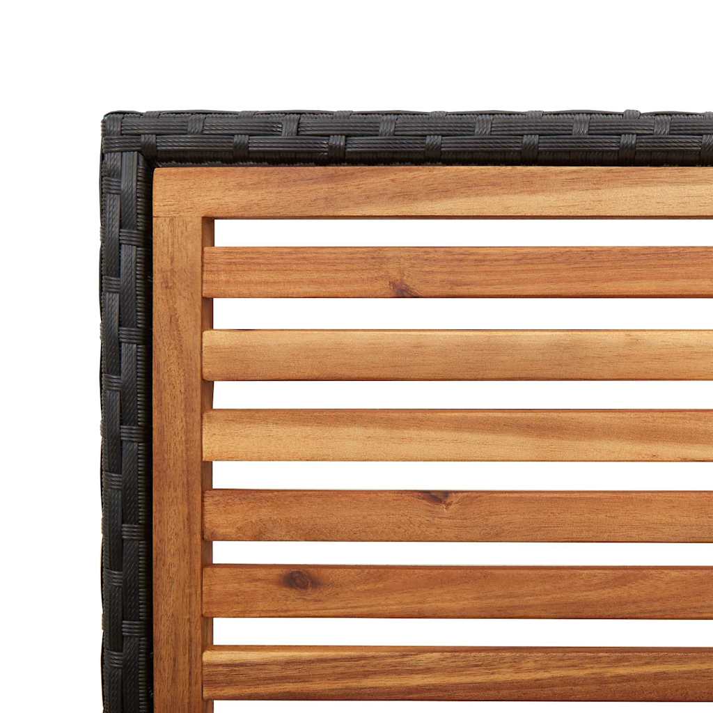 Garten Stapelstühle 2 pcs Braun, Schwarz